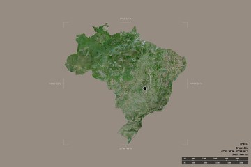 Regional division of Brazil. Satellite