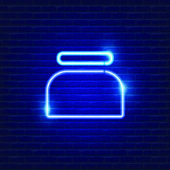 Cosmetic bottle neon icon. Beauty products neon banner design. Cosmetic concept vector Illustration.