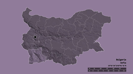 Location of Blagoevgrad, province of Bulgaria,. Administrative