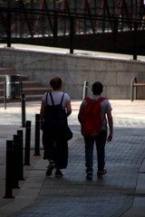 Walking in the street