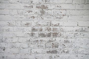 texture of old white brick wall