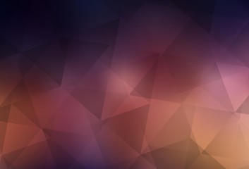 Dark Blue, Yellow vector low poly layout.