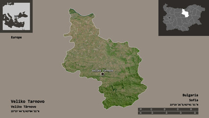 Veliko Tarnovo, province of Bulgaria,. Previews. Satellite