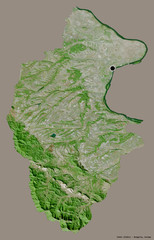 Vidin, province of Bulgaria, on solid. Satellite