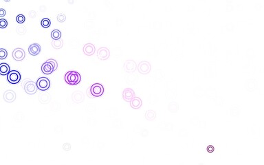 Light Pink vector background with spots.