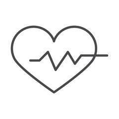 medical healthy heartbeat life line icon design