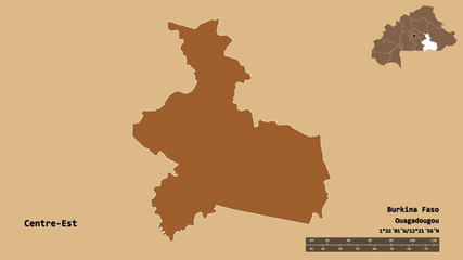 Centre-Est, region of Burkina Faso, zoomed. Pattern