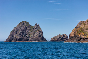 Rock Island in Bay of Islands, New Zealand