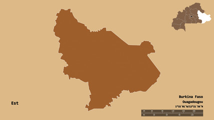 Est, region of Burkina Faso, zoomed. Pattern
