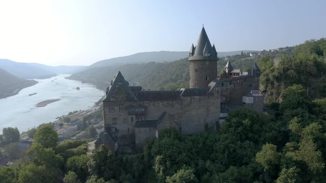 Stahleck Castle Aerial View