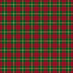 Christmas Plaid Seamless Pattern - Winter holiday plaid repeating pattern design with gold foil texture accents