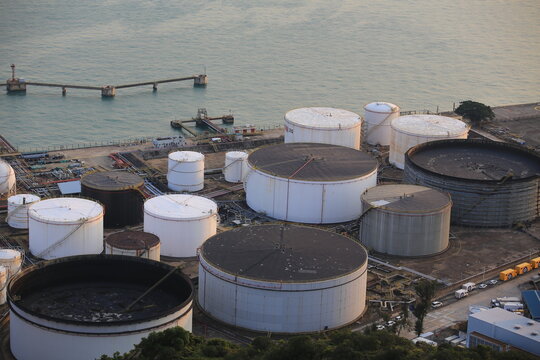 Hong Kong, 2 February 2020: the oil tank of. China Petroleum & Chemical Corporation or Sinopec.  is a Chinese oil and gas enterprise based in Beijing, China.