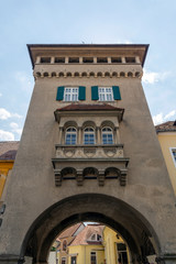 Tower of Heroes in the old town of Koszeg