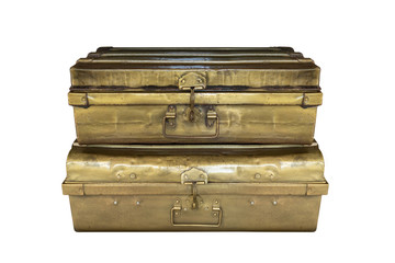 chests treasure isolated on white background with clipping path