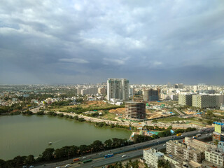 Fototapeta na wymiar View of the city of Bangalore north 
