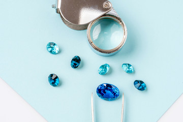 Natural gemstone, Jewel or gems on background