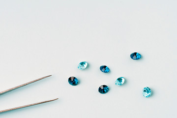 Natural gemstone, Jewel or gems on background