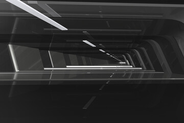 Obraz premium abstract tunnel highway 