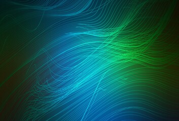 Dark Blue, Green vector blurred template.