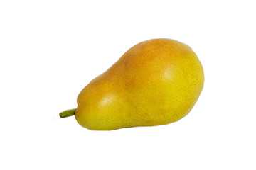 Yellow pear on isolated background