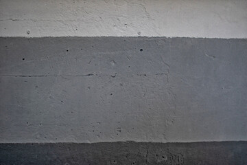 Fototapeta premium Three layers of gray painted concrete wall (grunge effect)