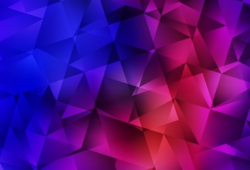 Obraz premium Dark Blue, Red vector abstract mosaic pattern.