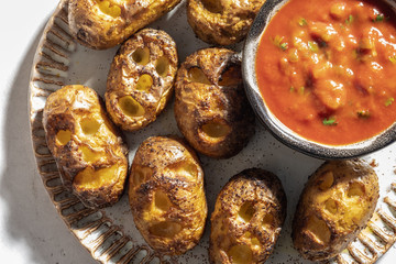 scary baked potato Shrunken Heads for Halloween