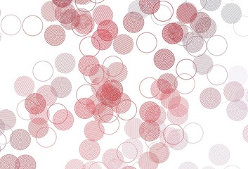 Light Red vector texture with disks.