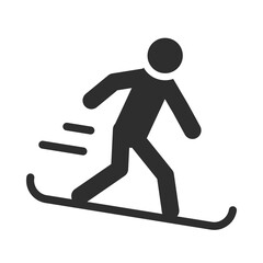 extreme sport snowboarding active lifestyle silhouette icon design