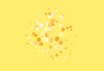 Light Orange vector background with abstract shapes.