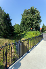 Fototapeta na wymiar A sunny park in Szombathely, Hungary