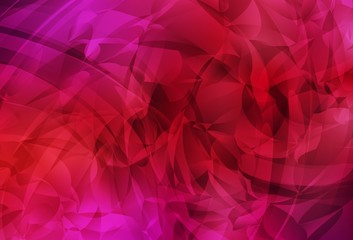 Light Red vector template with chaotic shapes.