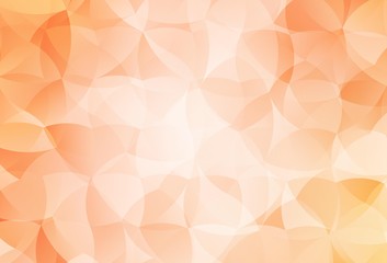 Light Orange vector template with chaotic shapes.