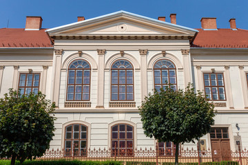 Fototapeta na wymiar Classicist building in Szombathely, Hungary