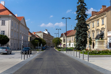 Fototapeta na wymiar Summer day in Szombathely, Hungary
