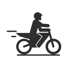 Fototapeta na wymiar extreme sport motocross active lifestyle silhouette icon design