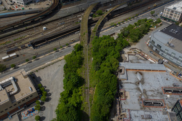 Overhead shot Queens New York nature