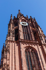 Turm des Frankfurter Doms (Kaiserdom St. Bartholomäus), Frankfurt am Main, Hessen, Deutschland,...