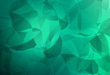 Obraz premium Light Green vector abstract polygonal template.