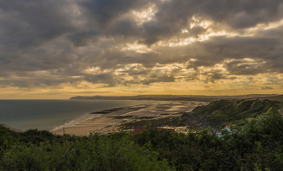 Sunrise on the French channel coast
