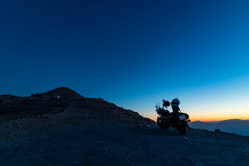 Statues on top of the Nemrut Mountain in Adiyaman, Turkey. To watch the sun set and rise.