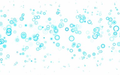Obraz na płótnie Canvas Light BLUE vector background with bubbles.