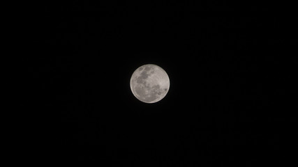 full moon in the night sky