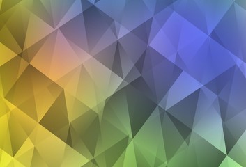 Fototapeta premium Light Multicolor vector low poly texture.