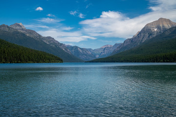 Bowman Lake in Glacier National Park Montana