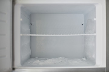 Ice buildup in freezer.