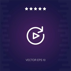 reload vector icon modern illustration