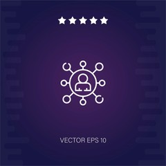 user vector icon modern illustration