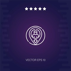 location vector icon modern illustration