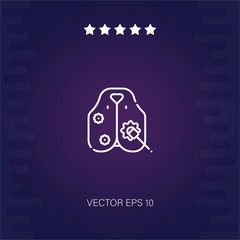 bulletproof vest vector icon modern illustration